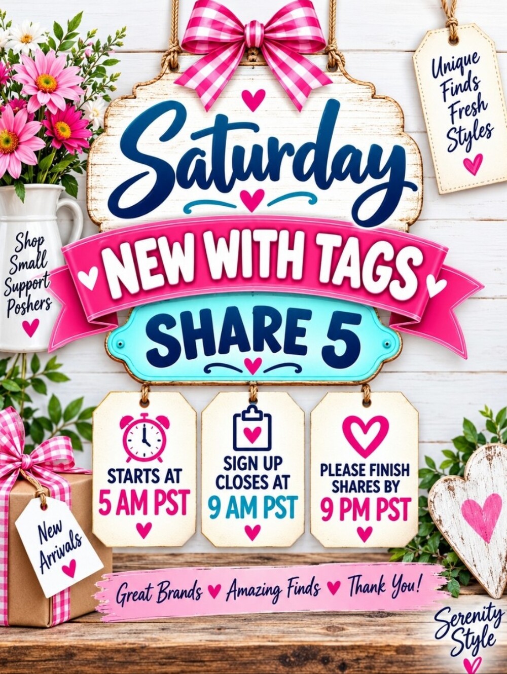🚫CLOSED🚫SATURDAY 9/12 👩‍🌾 NEW WITH TAGS 👩‍🌾 SHARE 5 🐿 - Picture 2 of 2